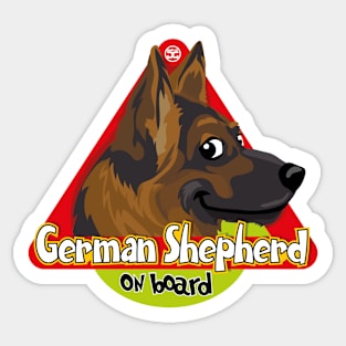 German Shepherd On Board Sticker